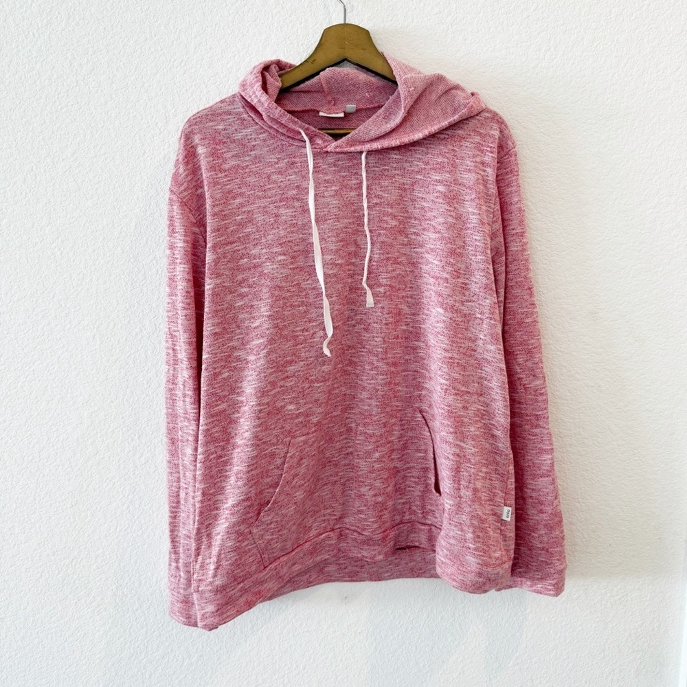 ONIA- Heathered Pink Light Pullover Hoodie Size L